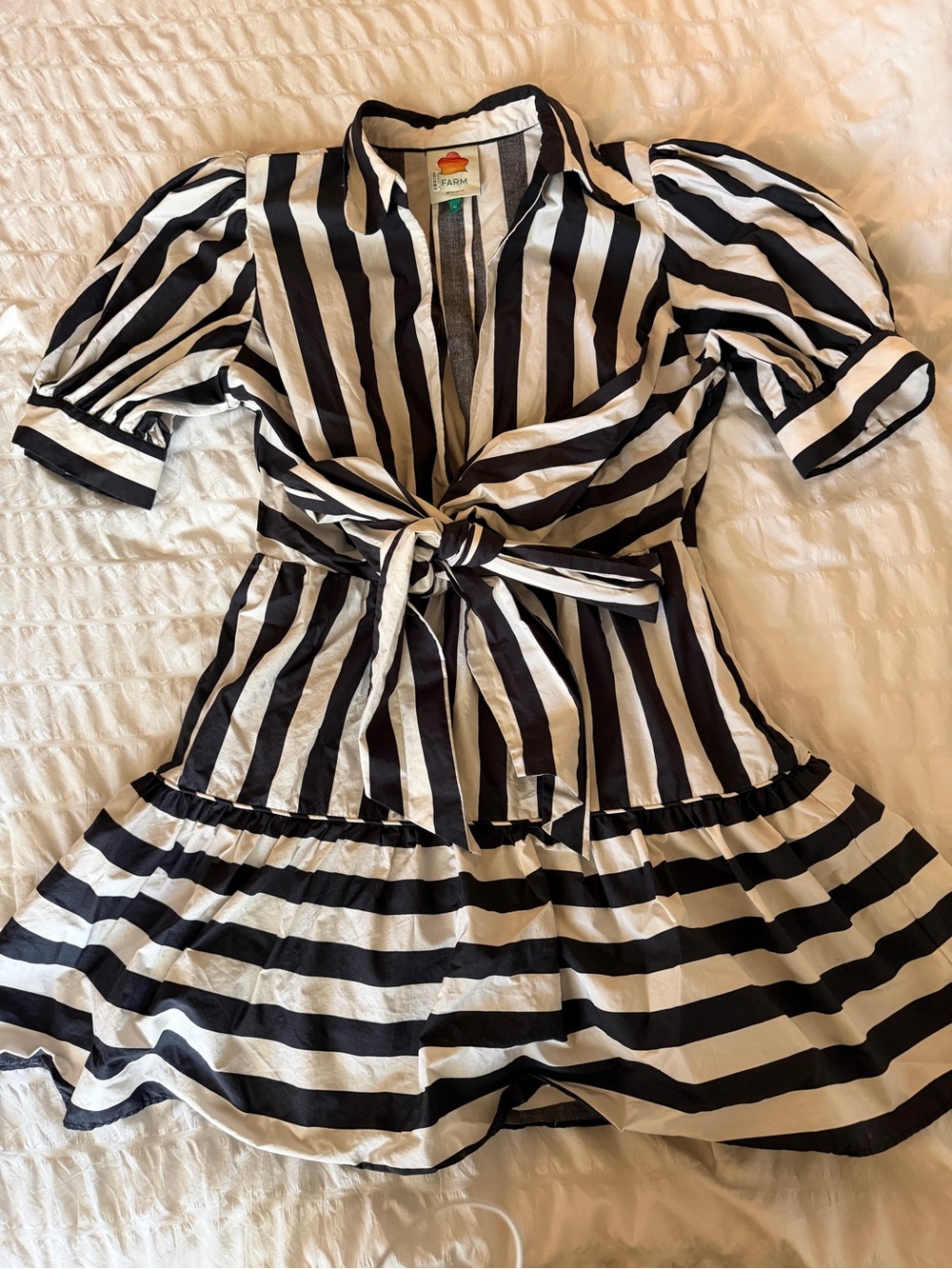 Farmrio striped mini dress - Picture 4 of 5